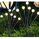 Lampa solara cu 6 Bulbi ALB CALD de gradina tip licurici Lampa solara cu 6 Bulbi ALB CALD de gradina tip licurici