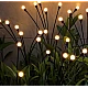 Lampa solara cu 6 Bulbi ALB CALD de gradina tip licurici Lampa solara cu 6 Bulbi ALB CALD de gradina tip licurici