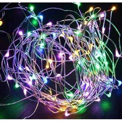 UB Instalatie de Craciun MULTICOLORA cu Baterii Tip Liniar, 2 jocuri de lumini, Fir Cupru 5 m 50 LED -uri UB Instalatie de Craciun MULTICOLORA cu Baterii Tip Liniar, 2 jocuri de lumini, Fir Cupru 5 m 50 LED -uri