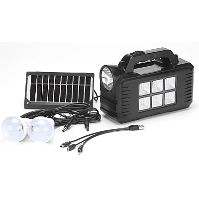 Kit solar GD 8077 cu lampa multifunctionala HA Kit solar GD 8077 cu lampa multifunctionala HA