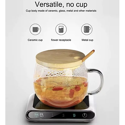 Inlcazitor electric pentru cana de cafea apa ceai sau biberon auto-oprire alimentare USB afisaj LCD