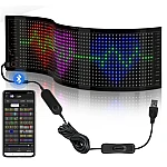 Panou LED auto afisaj cu led flexibil RGB programabil prin bluetooth 