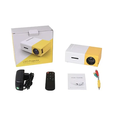 Videoproiector LED mini portabil YG300 de 400 / 600 LM 1080P Full Hd Videoproiector LED mini portabil YG300 de 400 / 600 LM 1080P Full Hd