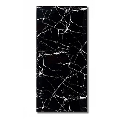 Set 5 Placi autoadeziva CLS-04 pentru perete tip marmura 30 x 60 cm NEGRU