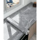 Set 2 Folii imitatie marmura GRI cu ALB autoadezive pentru bucatarie baie 60 x 300 cm