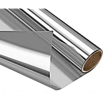 Folie Reflexiva protectie Geamuri montare pe interior cu efect de oglinda si protectie solara UV Argintie 45 x 300 cm