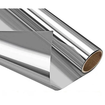 Folie Reflexiva protectie Geamuri montare pe interior cu efect de oglinda si protectie solara UV Argintie 45 x 300 cm Folie Reflexiva protectie Geamuri montare pe interior cu efect de oglinda si protectie solara UV Argintie 45 x 300 cm
