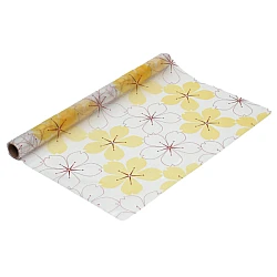 Folie autoadeziva geam cu flori galbene 45 x 500 cm