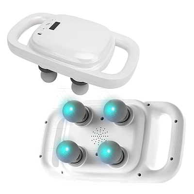 Aparat de masaj S2 cu 4 capete puternice afisaj LCD si manere ergonomice Aparat de masaj S2 cu 4 capete puternice afisaj LCD si manere ergonomice