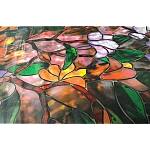 Folie autoadeziva pentru geam flori colorate 45 x 500 cm Folie autoadeziva pentru geam flori colorate 45 x 500 cm
