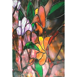 Folie autoadeziva pentru geam flori colorate 45 x 500 cm