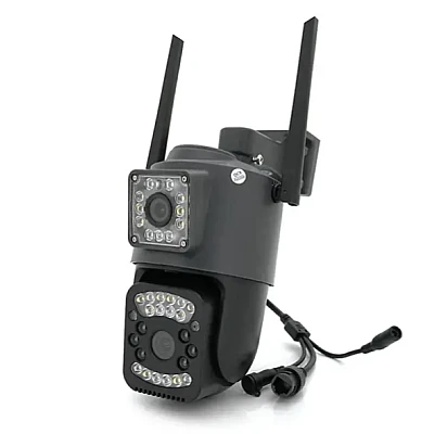 Camera de supraveghere dubla profesionala rotativa GRI cu leduri multiple Camera de supraveghere dubla profesionala rotativa GRI cu leduri multiple