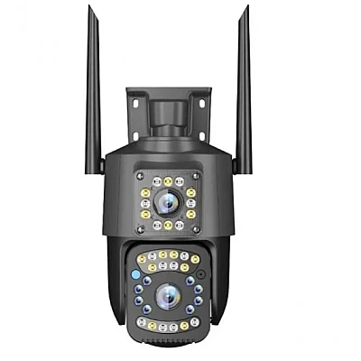 Camera de supraveghere dubla profesionala rotativa GRI cu leduri multiple Camera de supraveghere dubla profesionala rotativa GRI cu leduri multiple