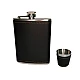 Set cadou format din 4 piese plosca palnie pahar tip shot si tabachera NEGRU SIMPLU Set cadou format din 4 piese plosca palnie pahar tip shot si tabachera NEGRU SIMPLU