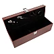 Cutie pentru Vin cu 4 Accesorii Tirbuson taietor capison inel dop metalic PIELE MARO Cutie pentru Vin cu 4 Accesorii Tirbuson taietor capison inel dop metalic PIELE MARO