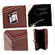 Cutie pentru Vin cu 4 Accesorii Tirbuson taietor capison inel dop metalic PIELE MARO Cutie pentru Vin cu 4 Accesorii Tirbuson taietor capison inel dop metalic PIELE MARO