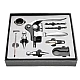 Set premium accesorii profesionale pentru vin in cutie de lemn 9 elemente kitul somelierului Set premium accesorii profesionale pentru vin in cutie de lemn 9 elemente kitul somelierului