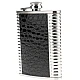 Set Cadou Plosca cu 4 Pahare si palnie model piele sarpe NEGRU Set Cadou Plosca cu 4 Pahare si palnie model piele sarpe NEGRU