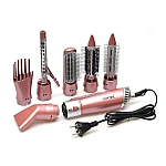 Uscator de par profesional Gemei GM4831 model 7 in 1 putere 2200W roz