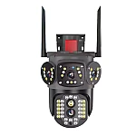 Camera de supraveghere 3 IN 1 M145 Tripla 6K cu 6 Megapixeli Wireless Rotire automata Inteligent tracking Supravegheaza 3 zone simultan