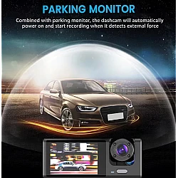 Camera Auto Dvr de Bord Full Hd 1080p Camp Vizual Ultra Larg de 170 grade Ecran Lcd 3 Lentile Camera Auto Dvr de Bord Full Hd 1080p Camp Vizual Ultra Larg de 170 grade Ecran Lcd 3 Lentile