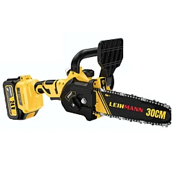 Drujba electrica LEIHMANN lama 30CM cu 2 acumulatori 24V 5AH galben cu negru Drujba electrica LEIHMANN lama 30CM cu 2 acumulatori 24V 5AH galben cu negru