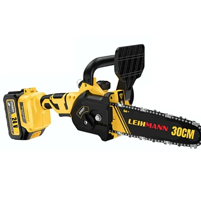 Drujba electrica LEIHMANN lama 30CM cu 2 acumulatori 24V 5AH galben cu negru Drujba electrica LEIHMANN lama 30CM cu 2 acumulatori 24V 5AH galben cu negru