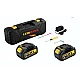 Drujba electrica LEIHMANN lama 30CM cu 2 acumulatori 24V 5AH galben cu negru