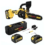 Drujba electrica LEIHMANN lama 30CM cu 2 acumulatori 24V 5AH galben cu negru