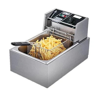 Friteuza Electrica Capacitate 6 litri din Inox Putere 2500W Uz Profesional sau Personal Friteuza Electrica Capacitate 6 litri din Inox Putere 2500W Uz Profesional sau Personal