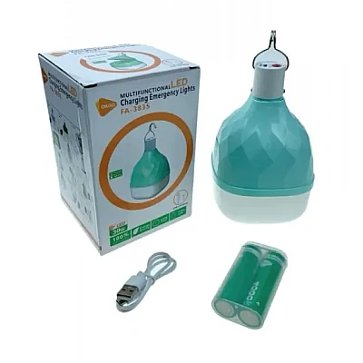 Bec LED camping reincarcabil portabil cu carlig si baterii Li ion sau AA FA 3835 Bec LED camping reincarcabil portabil cu carlig si baterii Li ion sau AA FA 3835