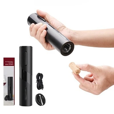 Set Tirbuson electric din 5 piese Incarcare USB multifunctional Set Tirbuson electric din 5 piese Incarcare USB multifunctional