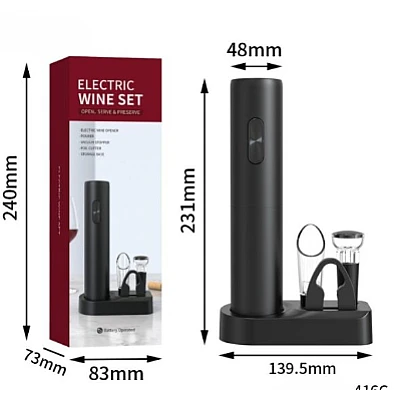 Set Tirbuson electric din 5 piese Incarcare USB multifunctional Set Tirbuson electric din 5 piese Incarcare USB multifunctional