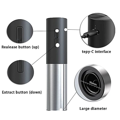 Set Tirbuson Electric 4 in 1 reincarcabil alimentare USB Set Tirbuson Electric 4 in 1 reincarcabil alimentare USB