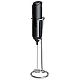 Mixer spuma de lapte negru cu stand vertical ideal pentru cappuccino caffe latte Mixer spuma de lapte negru cu stand vertical ideal pentru cappuccino caffe latte