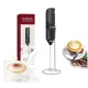 Mixer spuma de lapte negru cu stand vertical ideal pentru cappuccino caffe latte