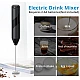 Mixer spuma de lapte negru cu stand vertical ideal pentru cappuccino caffe latte