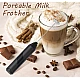Mixer spuma de lapte negru cu stand vertical ideal pentru cappuccino caffe latte Mixer spuma de lapte negru cu stand vertical ideal pentru cappuccino caffe latte