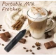 Mixer spuma de lapte negru cu stand vertical ideal pentru cappuccino caffe latte