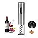 Tirbuson electric pentru sticle de vin cu dispozitiv inlaturare sigiliu Argintiu Tirbuson electric pentru sticle de vin cu dispozitiv inlaturare sigiliu Argintiu