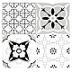 Set 12 placi autocolante din vinil 30 x 30 cm rezistente la apa model FLORAL ALB NEGRU DP0202 Set 12 placi autocolante din vinil 30 x 30 cm rezistente la apa model FLORAL ALB NEGRU DP0202