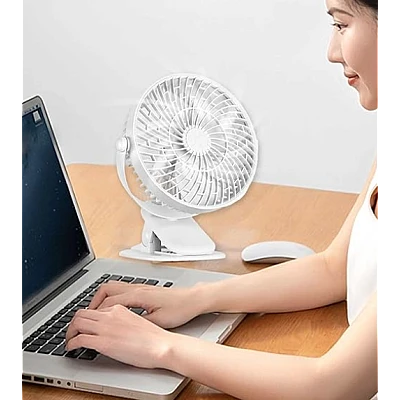 Ventilator de birou cu clema rotire 360 grade silentios Ventilator de birou cu clema rotire 360 grade silentios
