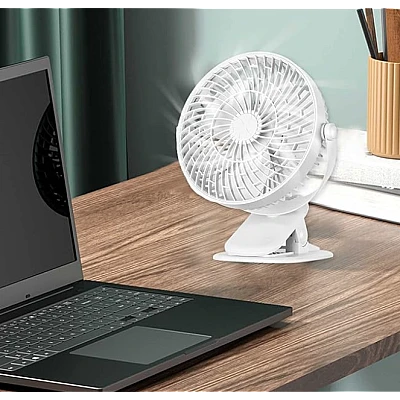 Ventilator de birou cu clema rotire 360 grade silentios Ventilator de birou cu clema rotire 360 grade silentios