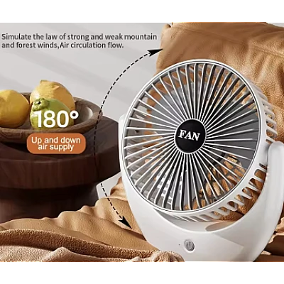 Ventilator de birou silentios multifunctional cu 3 trepte de viteza FAN