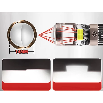 Set 2 becuri auto LED H8/H9 /H11 K88 lupa 280W/set 12V 28000lm Set 2 becuri auto LED H8/H9 /H11 K88 lupa 280W/set 12V 28000lm
