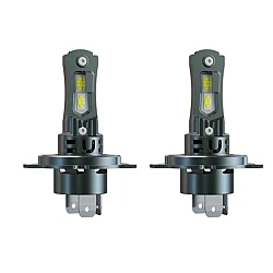 Set 2 becuri auto LED mini H4 K13 model 3570 de 150W 19000 lumeni 6000k