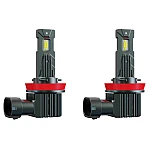 Set 2 becuri auto LED mini 9012 K13 model 3570 de 150W 19000 lumeni 6000k