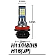 Set 2 becuri auto H11 cu 24 LED in 2 culori 12V 60W 6800 lumeni 6000K Set 2 becuri auto H11 cu 24 LED in 2 culori 12V 60W 6800 lumeni 6000K