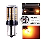 Set 2 Becuri LED semnalizare ORANGE soclu Py 150 grade LED 1156 led 144 SMD PY21 Set 2 Becuri LED semnalizare ORANGE soclu Py 150 grade LED 1156 led 144 SMD PY21