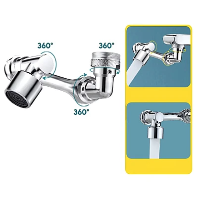 Extensie rotativa pentru robinet cu multiple moduri de curgere a apei Extensie rotativa pentru robinet cu multiple moduri de curgere a apei